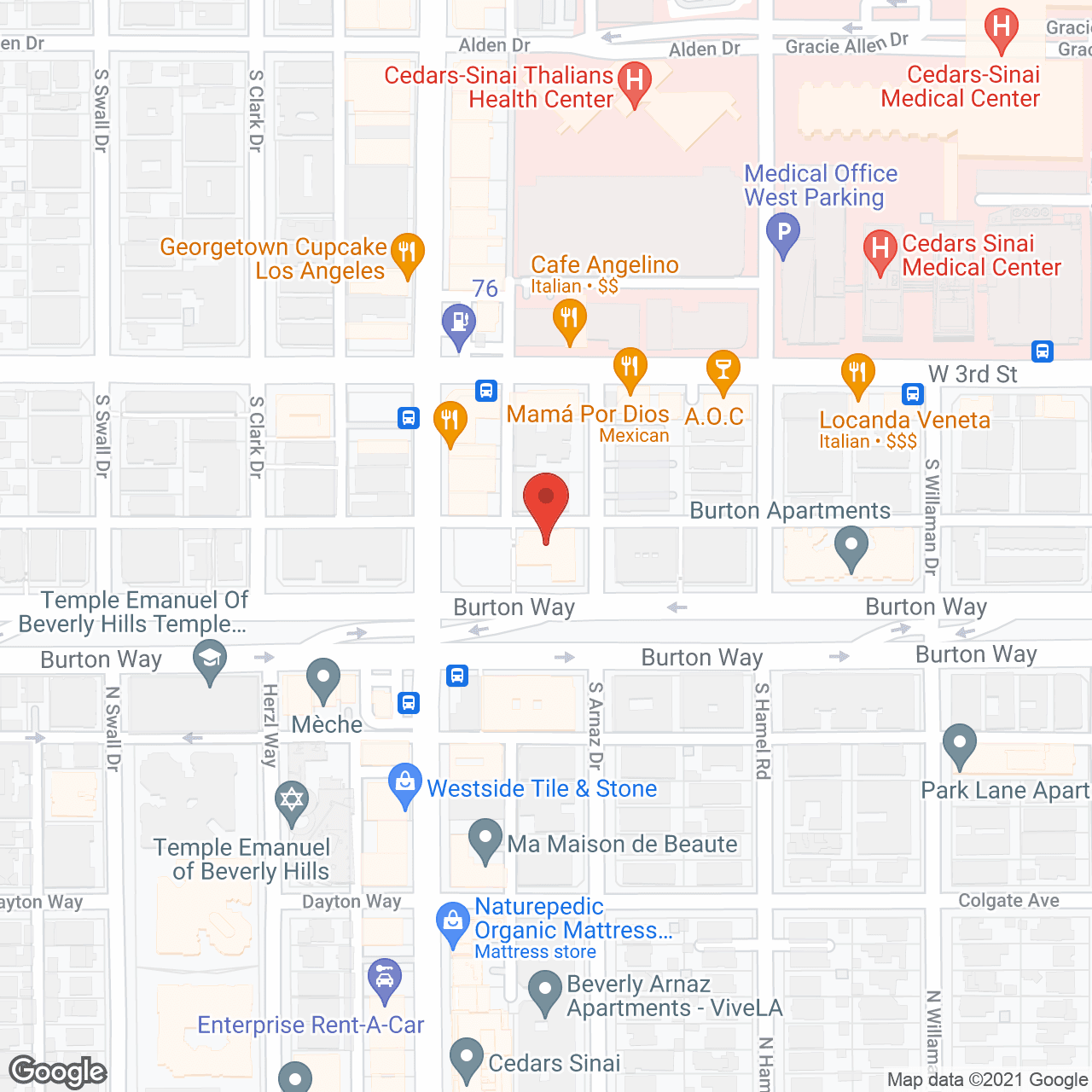 Beverly Hills Carmel Inc. North in google map