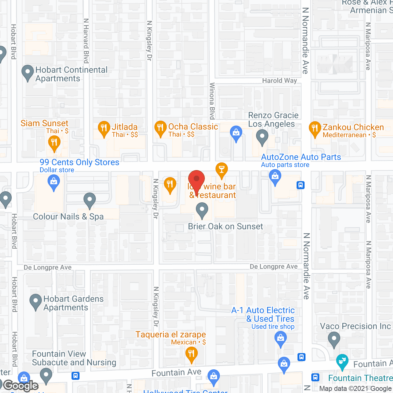 Brier Oak on Sunset in google map