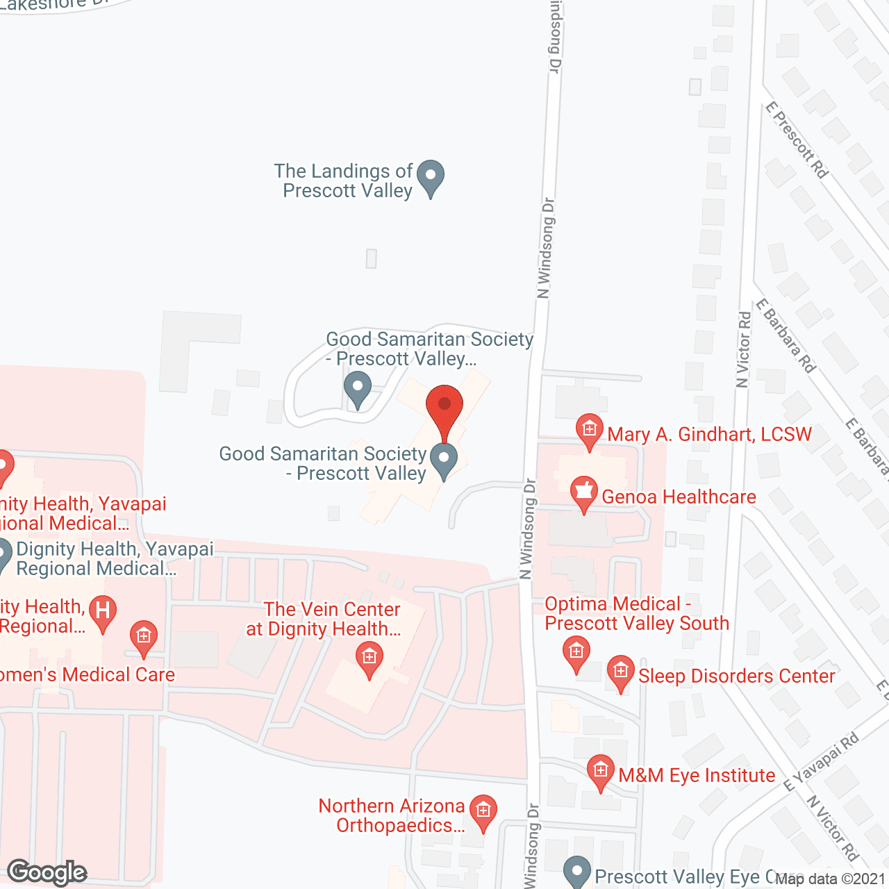Good Samaritan Prescott Valley in google map