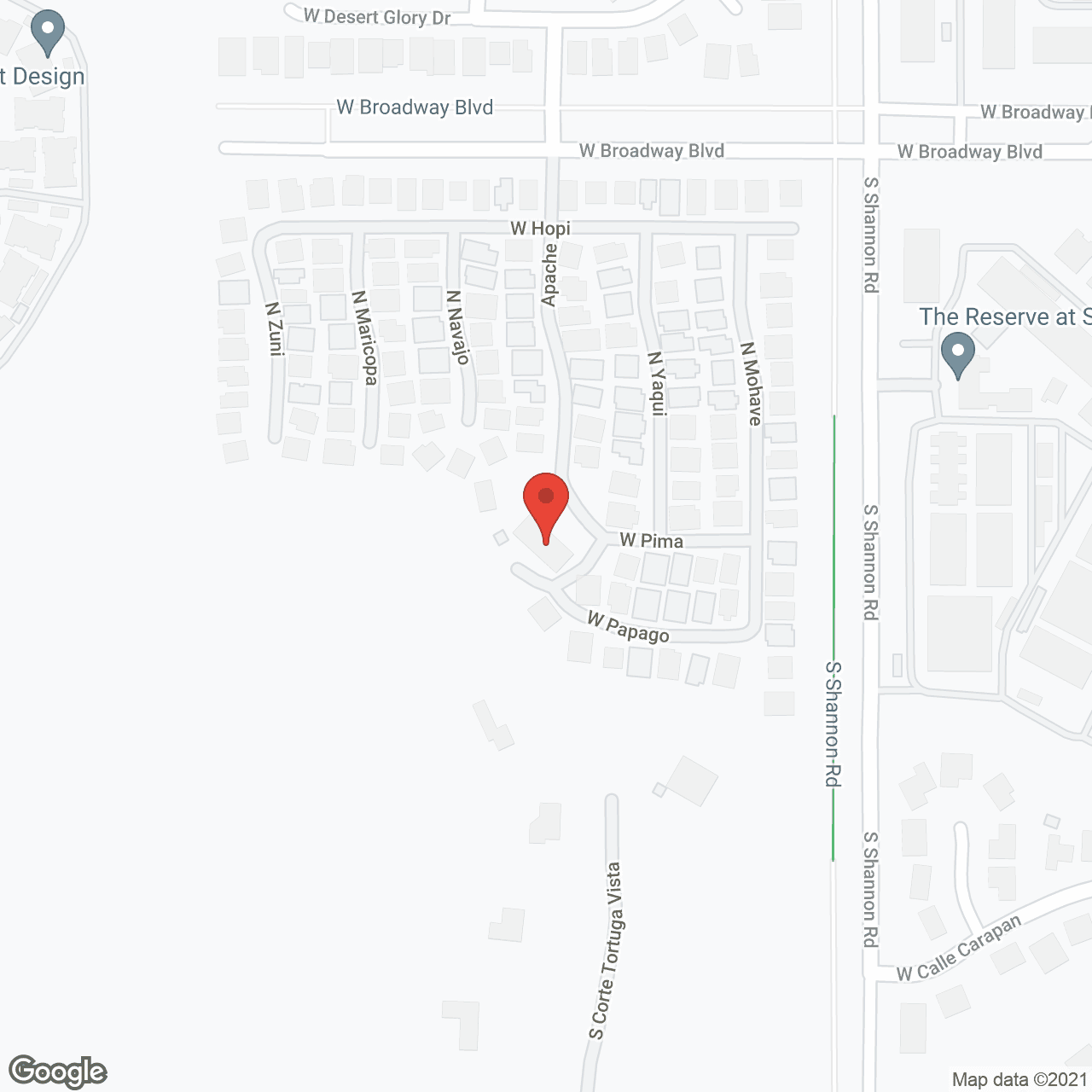 Park West Mobile Home Estates in google map