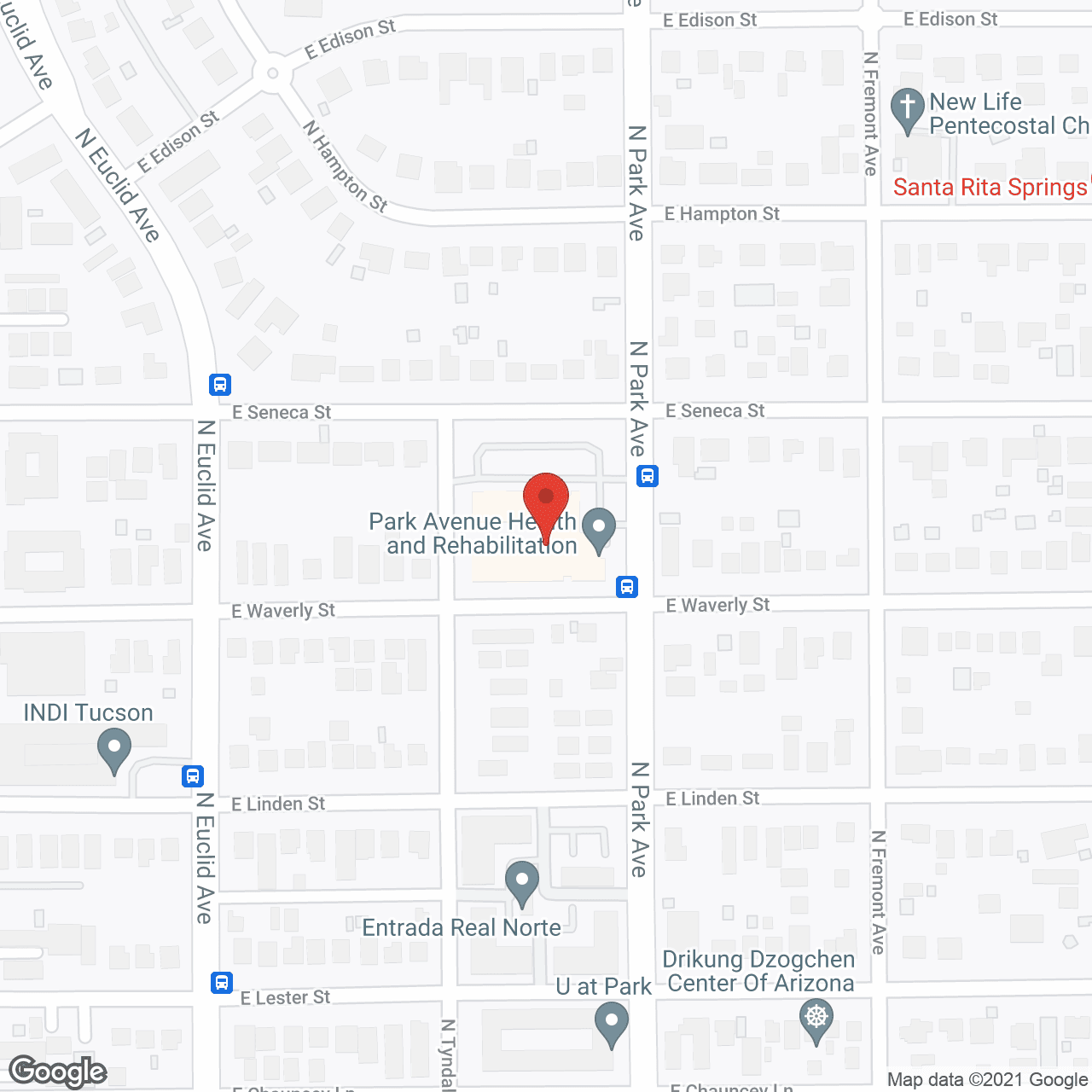 Park Avenue Health and Rehab Center in google map