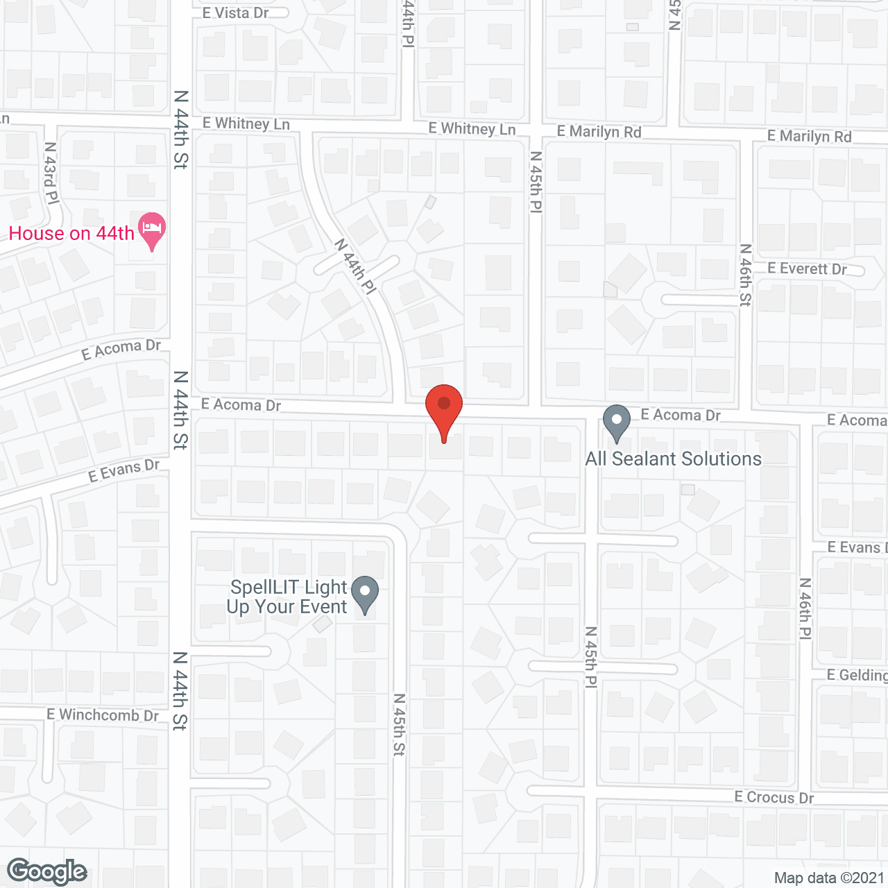 Shadow Ridge Assisted Living Home in google map