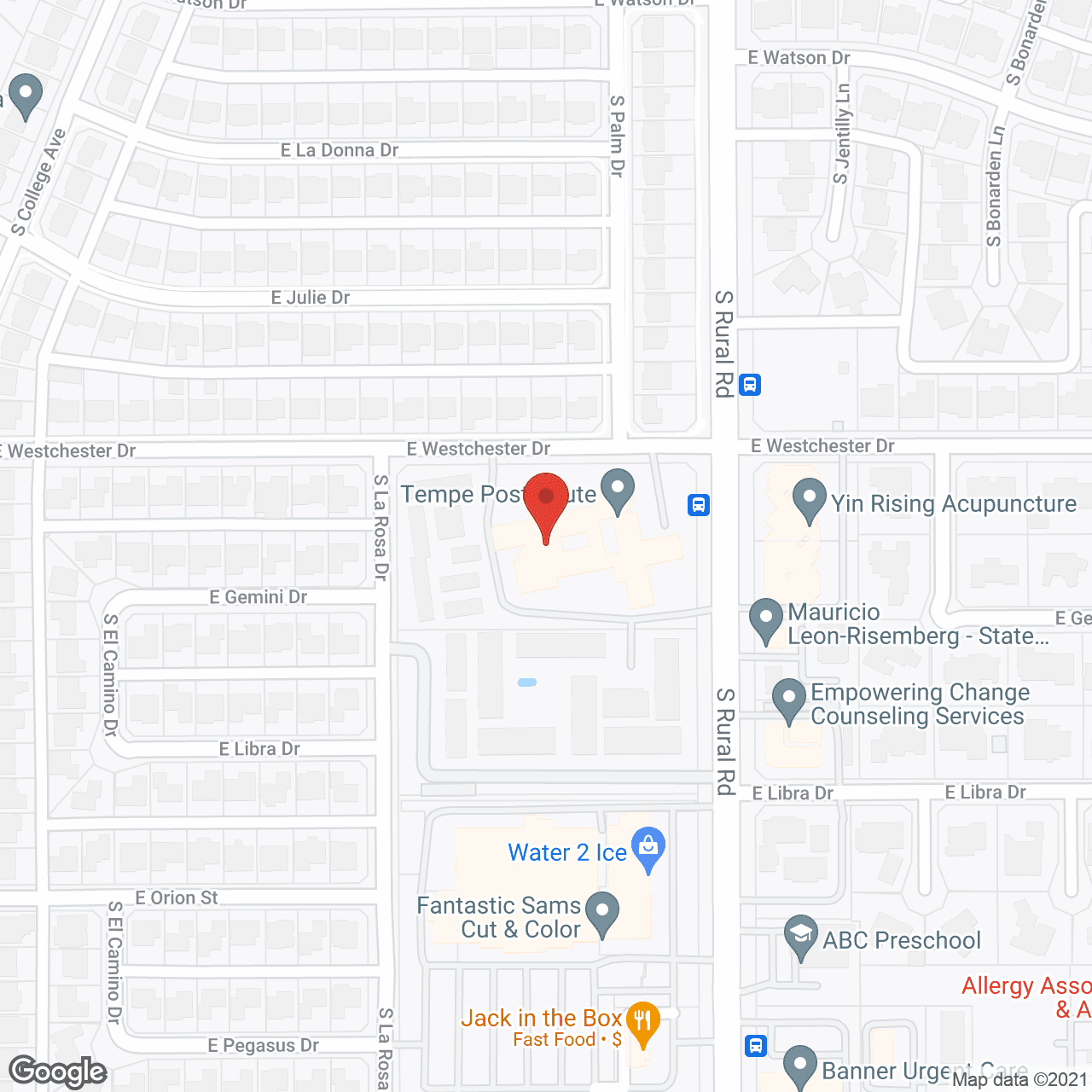 Tempe Post Acute in google map