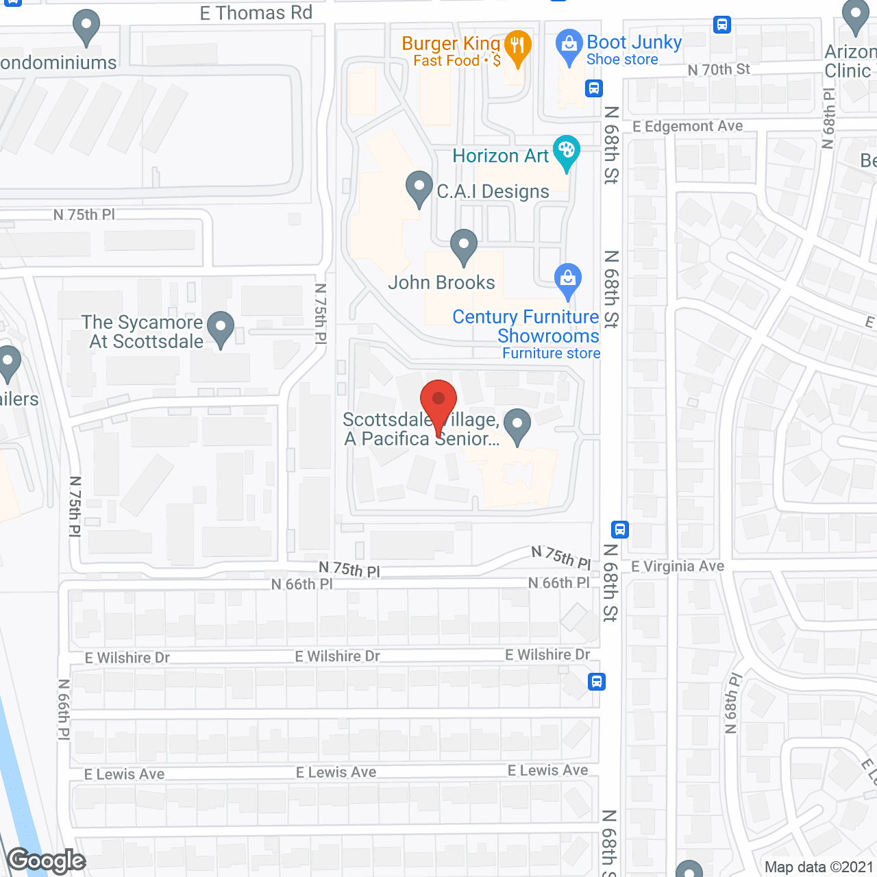 Scottsdale Village Square in google map