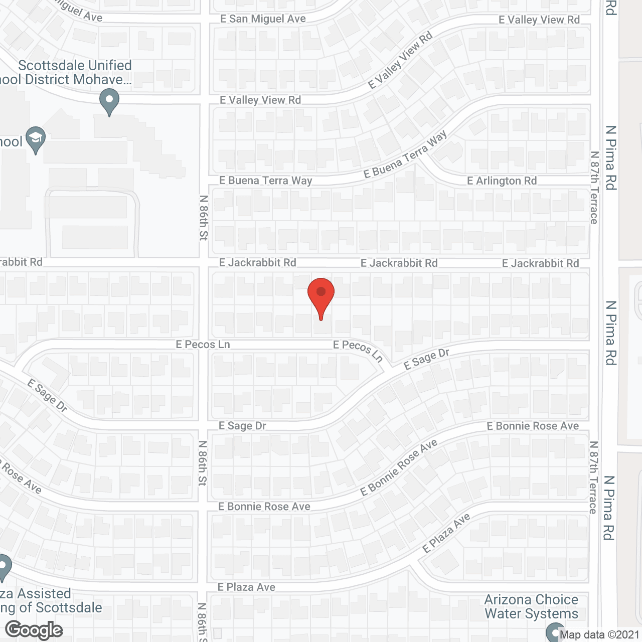 ARDC Scottsdale Home in google map