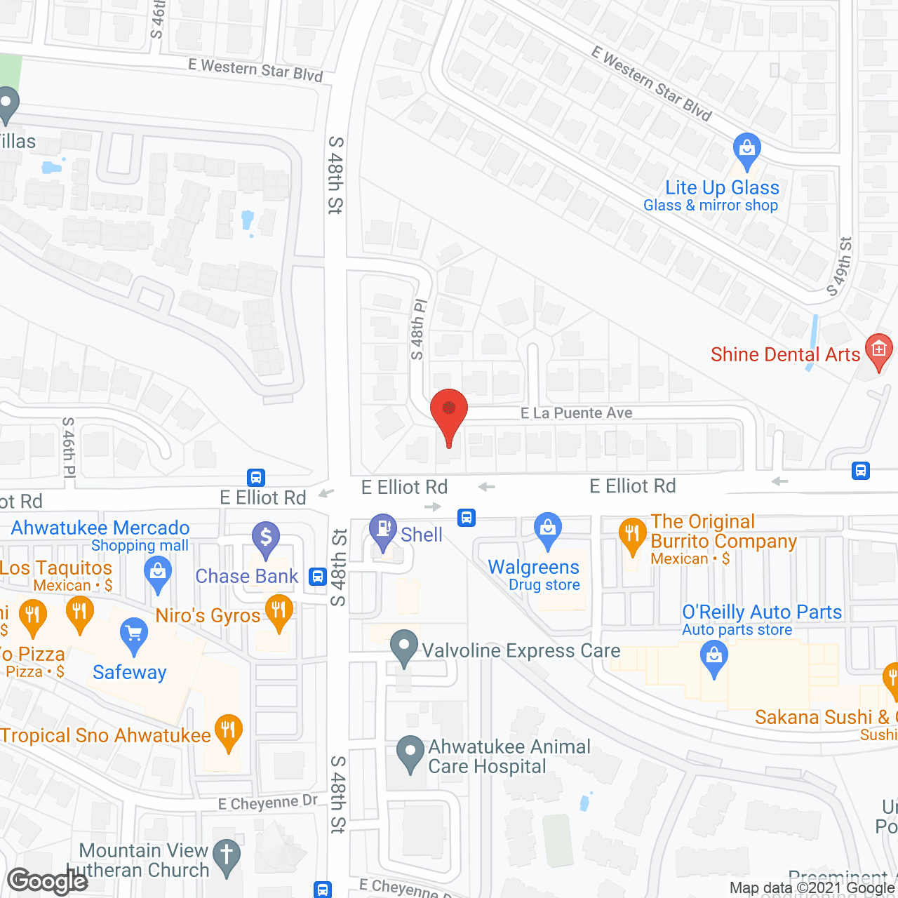 Ahwatukee Adult Care II in google map