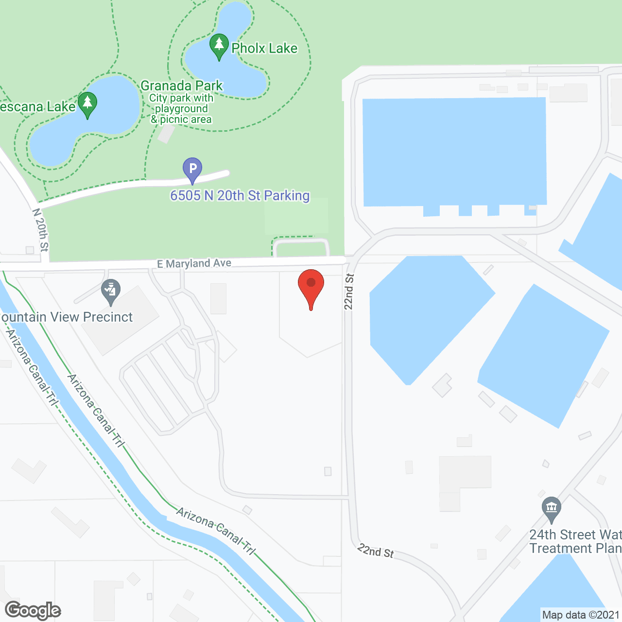 Desert Crest Retirement Apts in google map