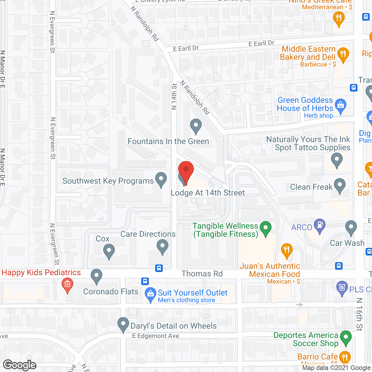 The Lodge at 14th Street in google map