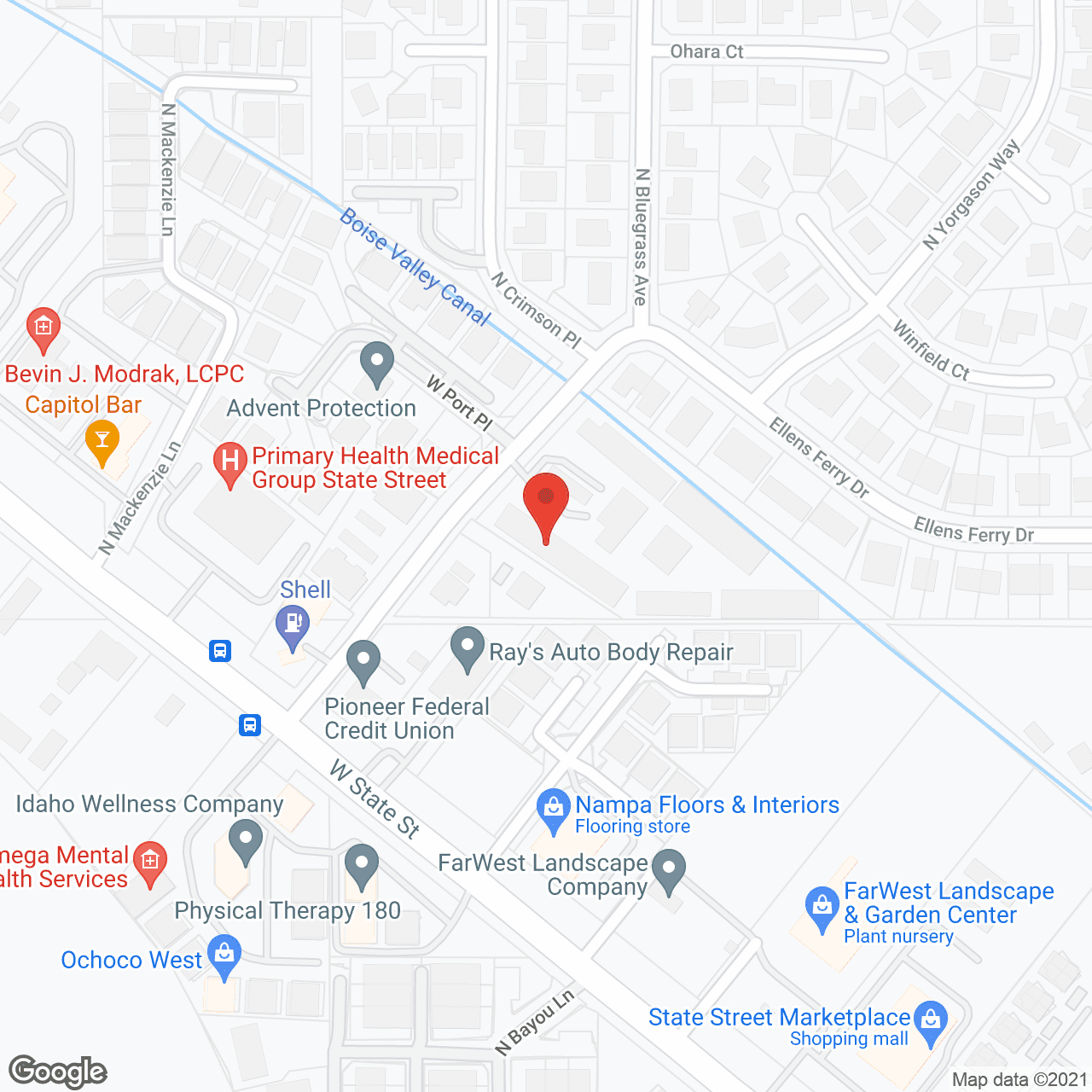 Northgate Senior Village in google map