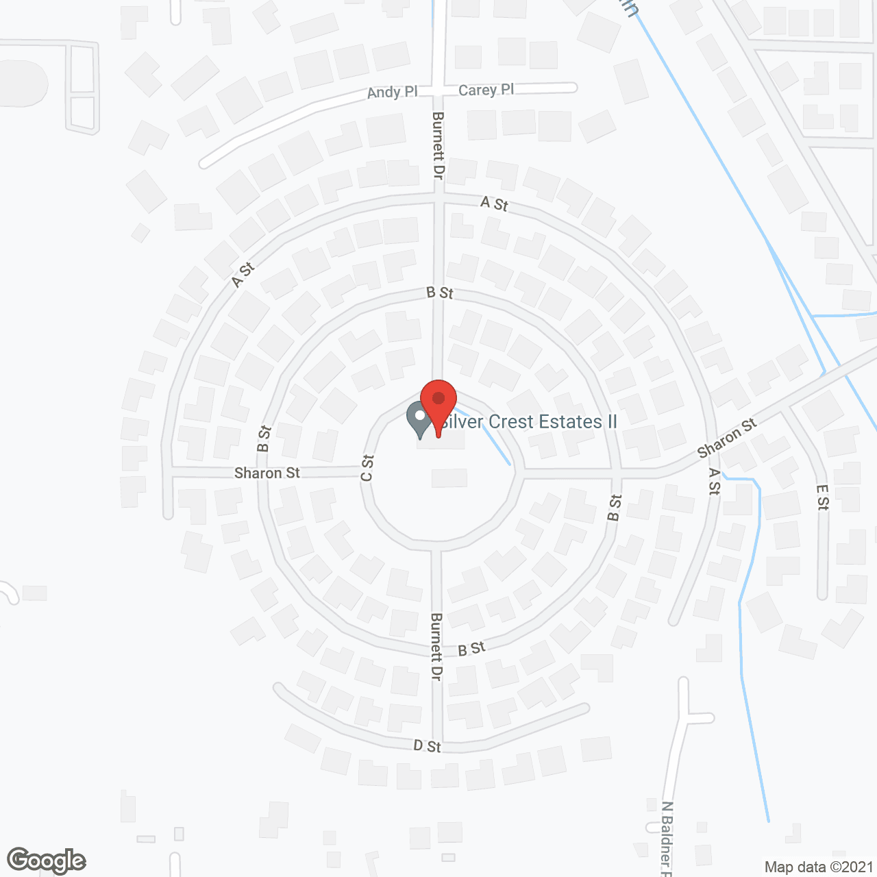 Silver Crest Estates II in google map