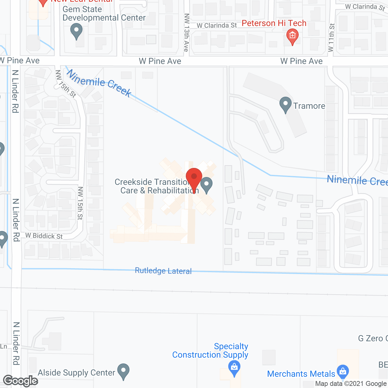 Creekside Transitional Care and Rehabilitation in google map