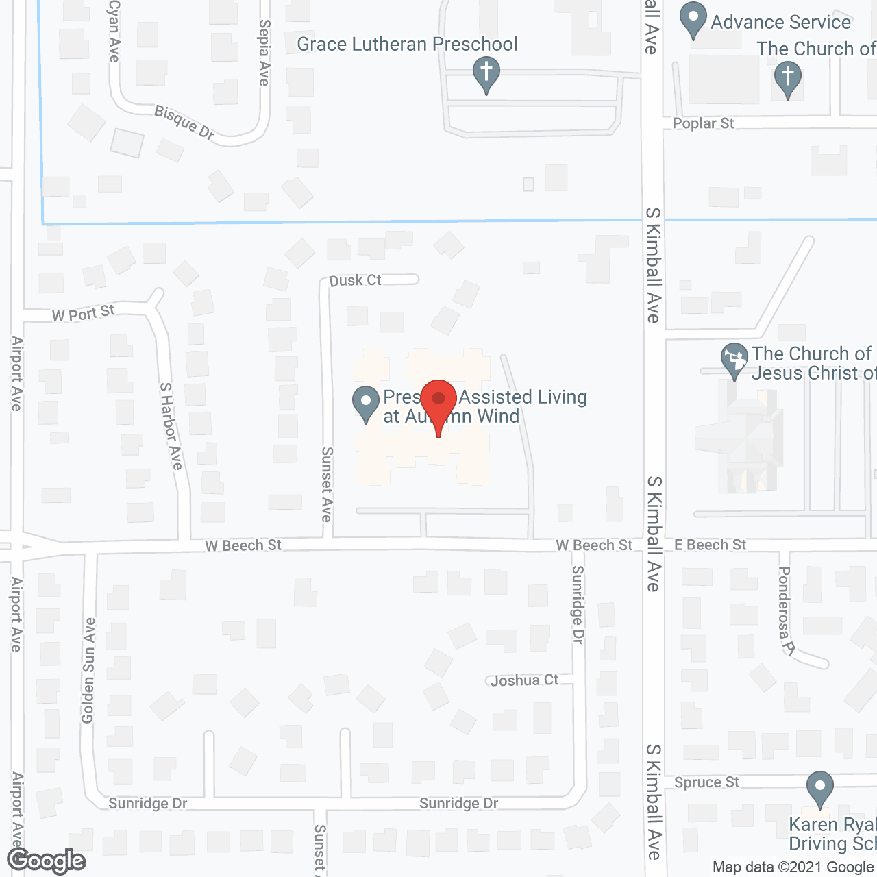 Autumn Wind Assisted Living Community in google map