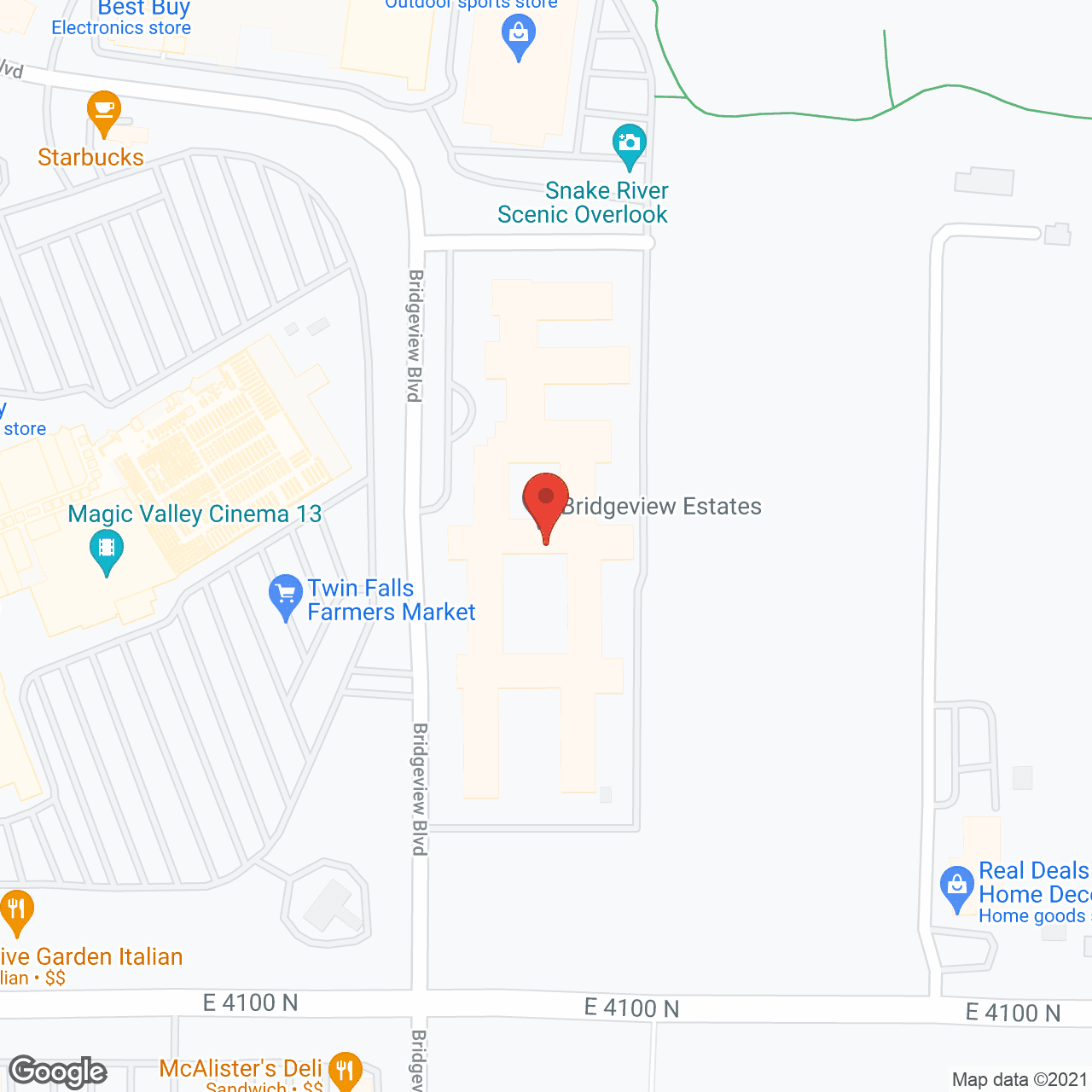 Bridgeview Estates in google map