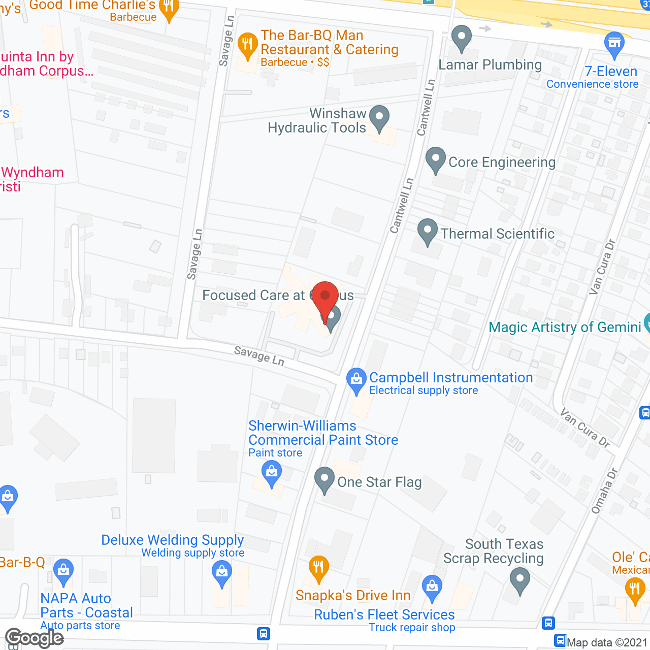 TRISUN Care Center Westwood- Corpus Christi in google map