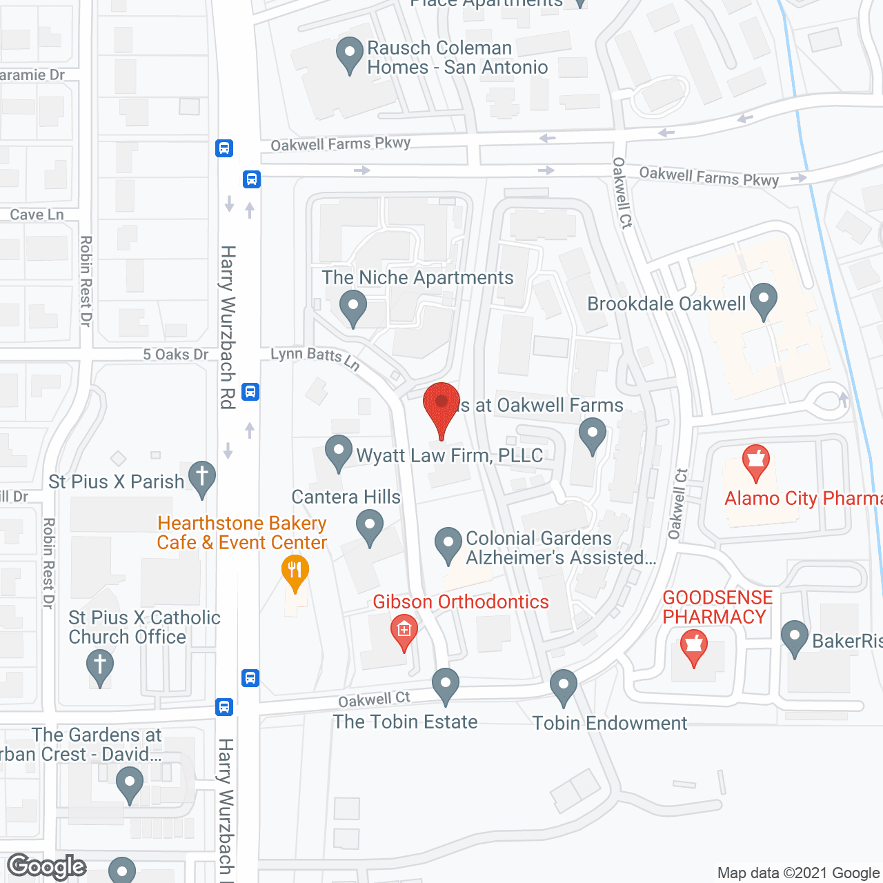 Gemstone at Oakwell in google map