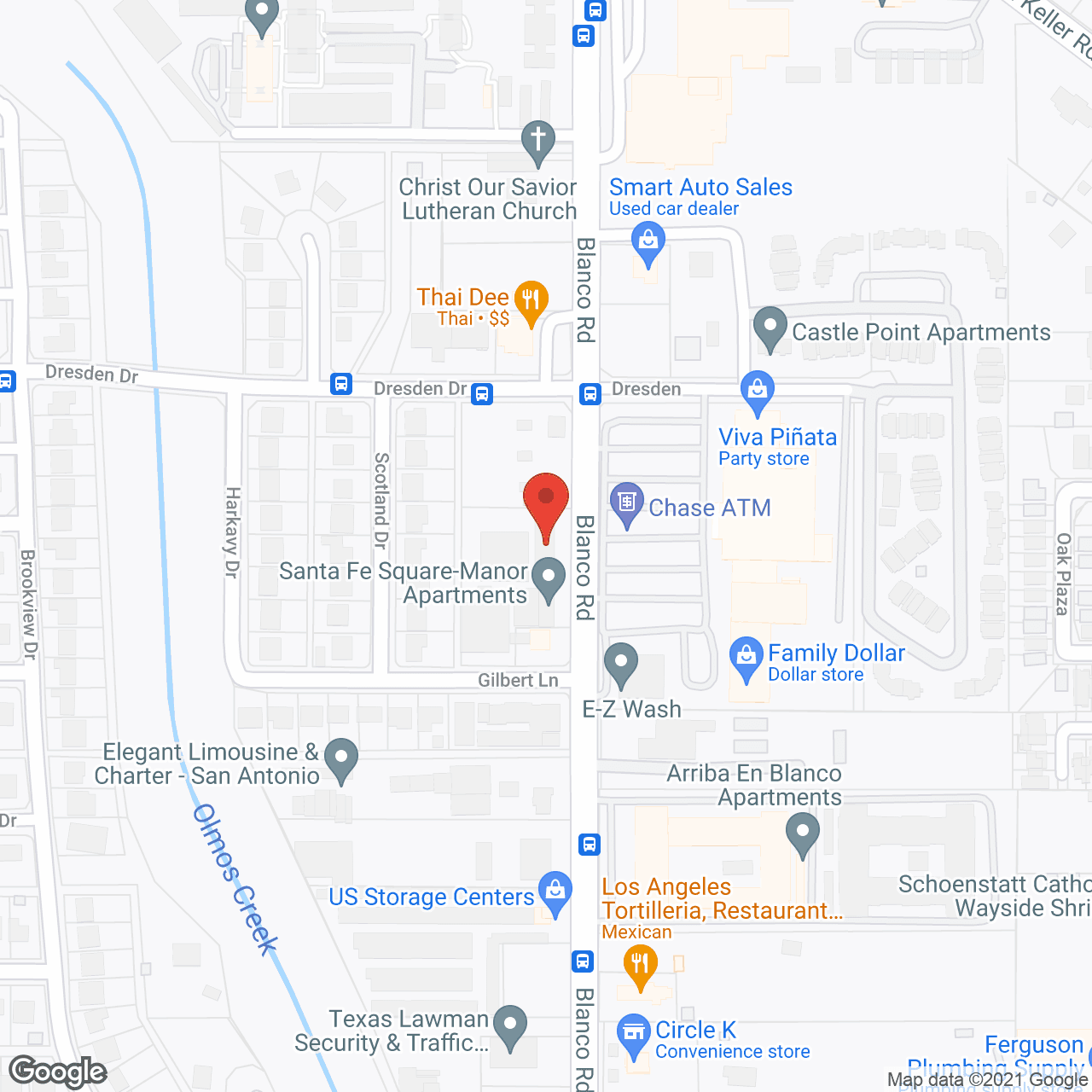 Sante Fe Apartments in google map