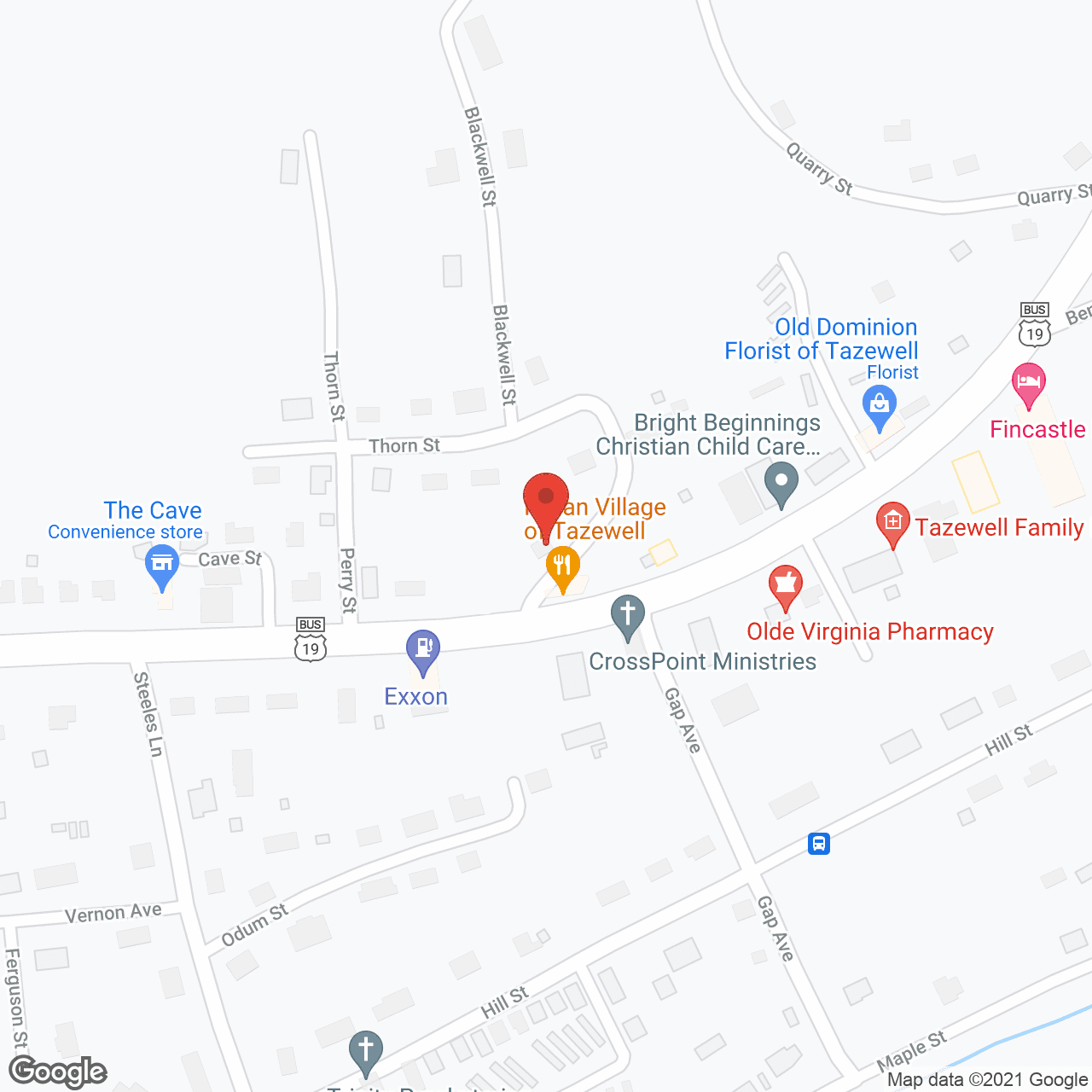 Tazewell Community Hospital in google map