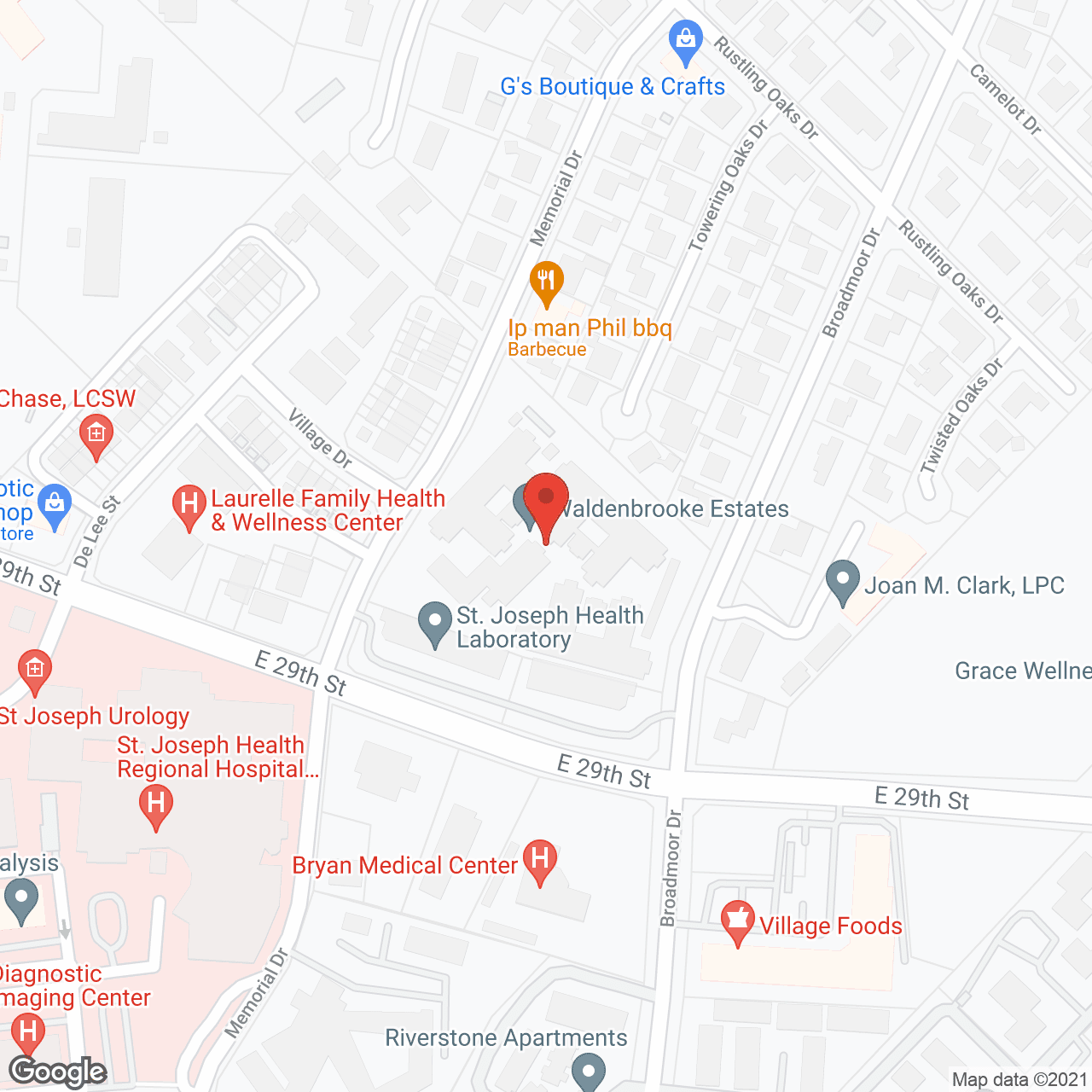 Waldenbrooke Estates in google map