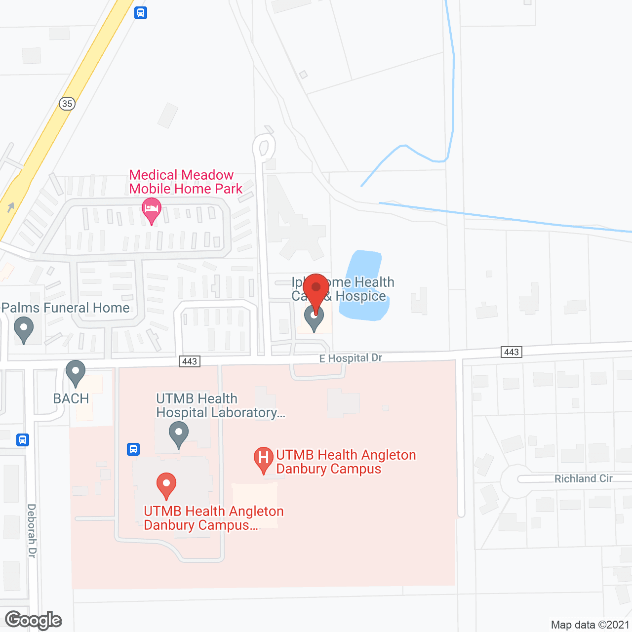 Cypress Woods Care Ctr in google map