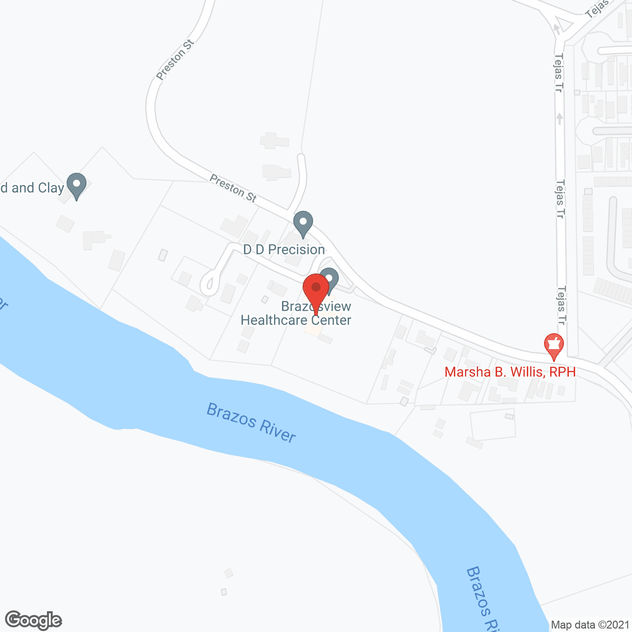 Brazosview Health Care Ctr in google map