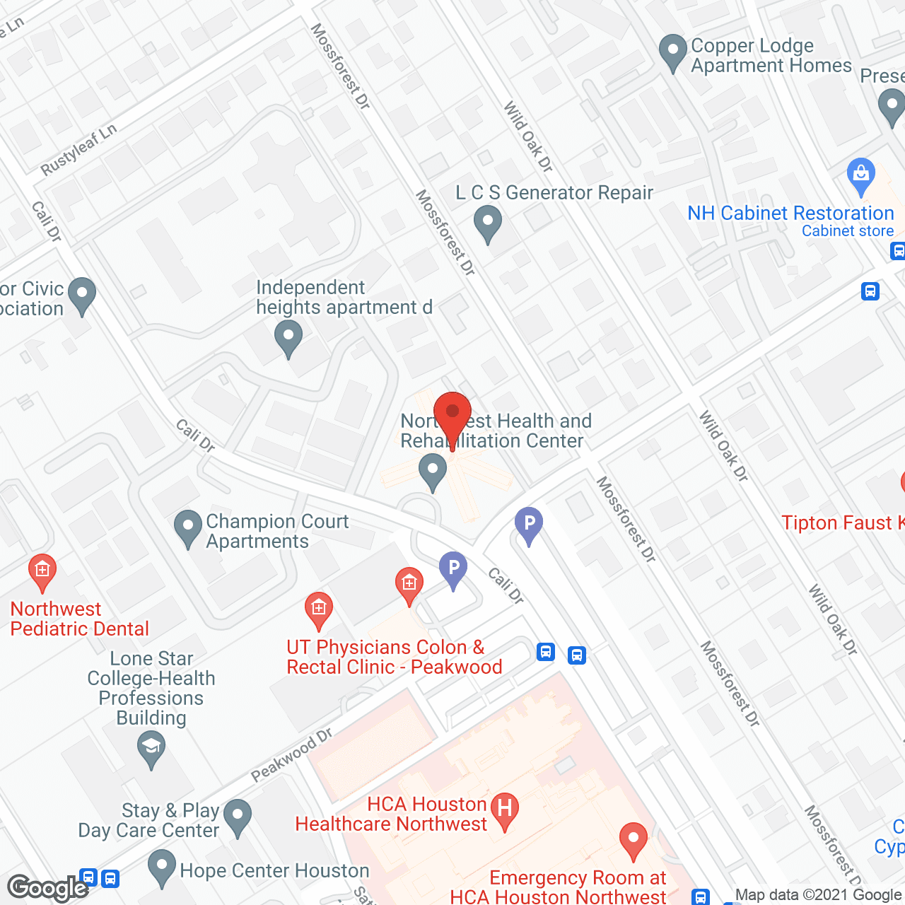 Mariner Health of NW Houston in google map