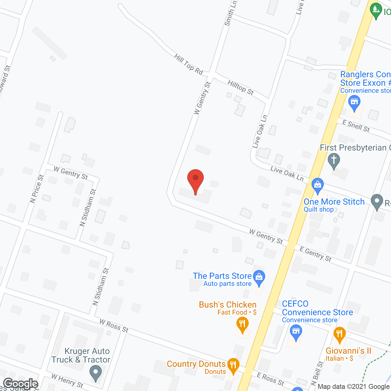 Hamilton Nursing Home in google map