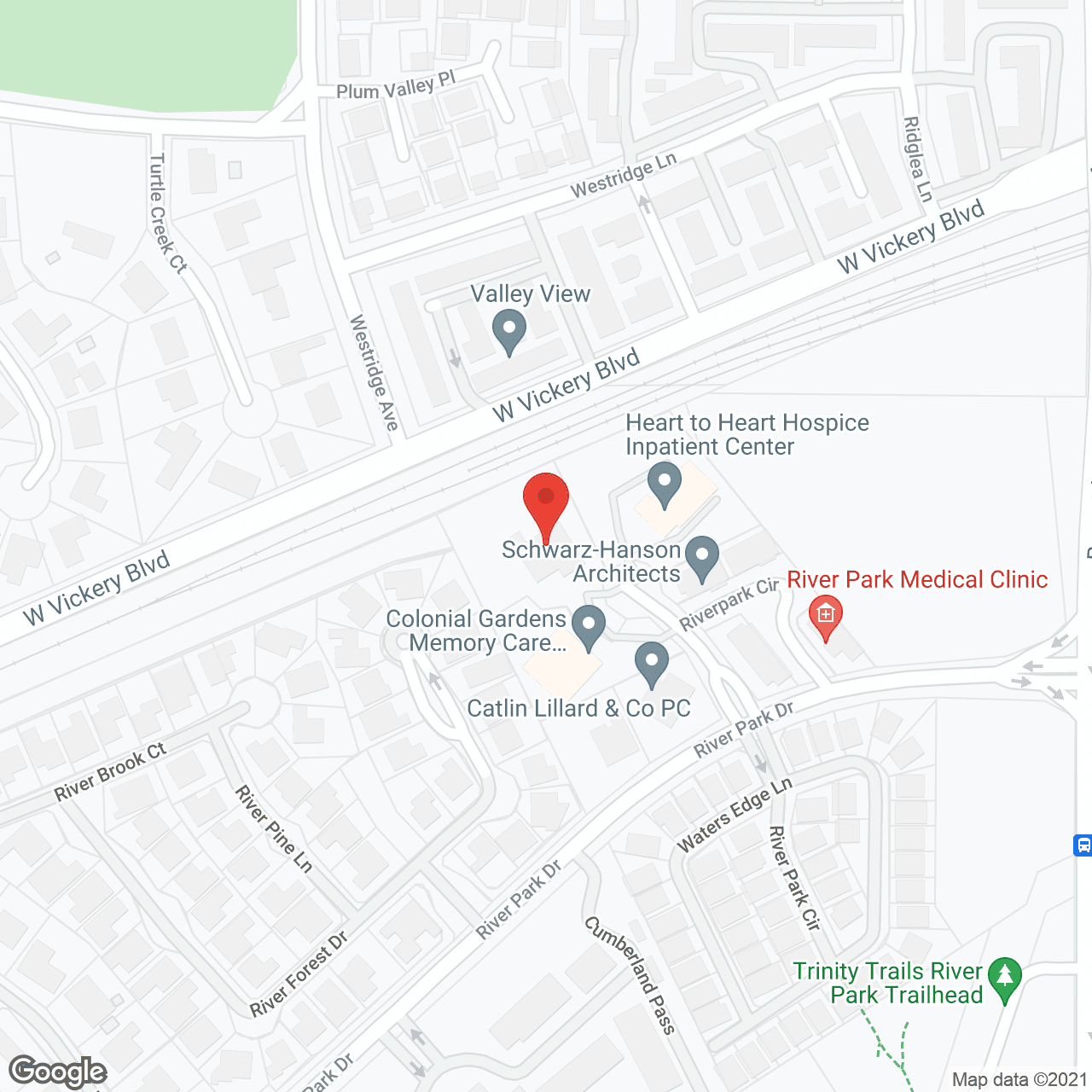 Gemstone Senior Living at Riverpark in google map