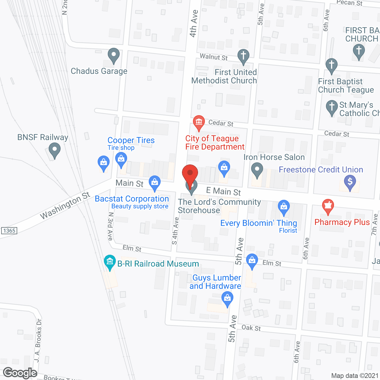 Teague Nursing Home in google map