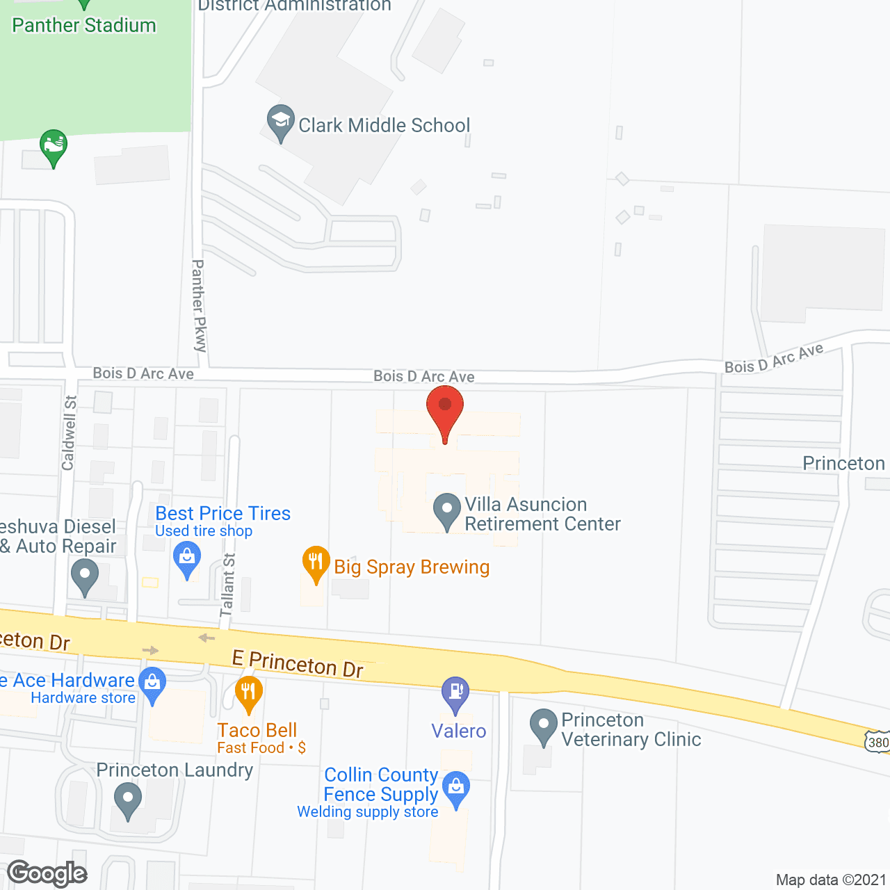 Villa Asuncion in google map