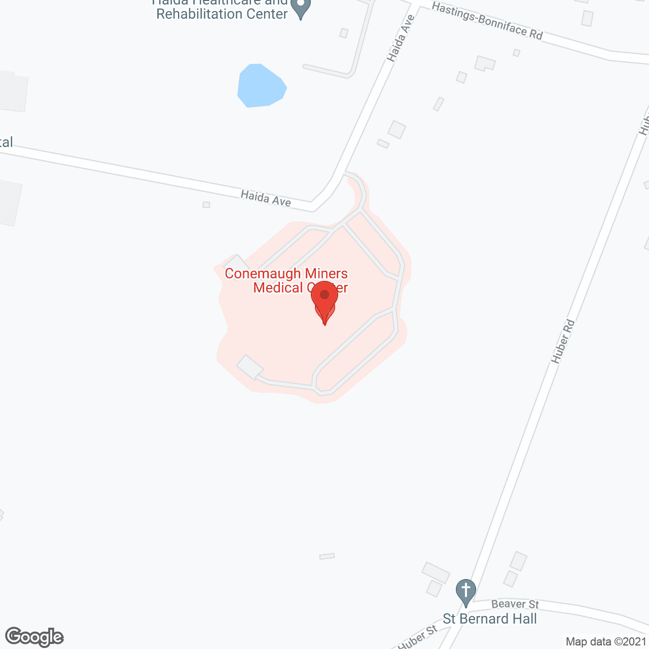 Miners Hospital in google map
