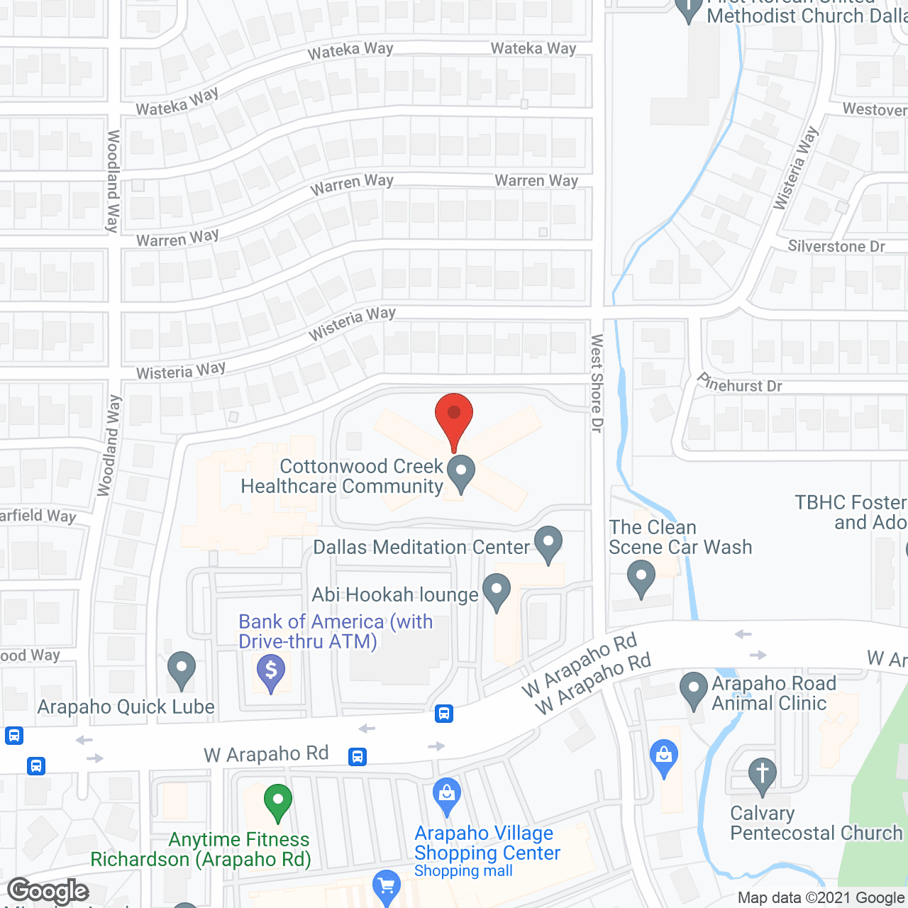 Cottonwood Creek Assisted Living in google map