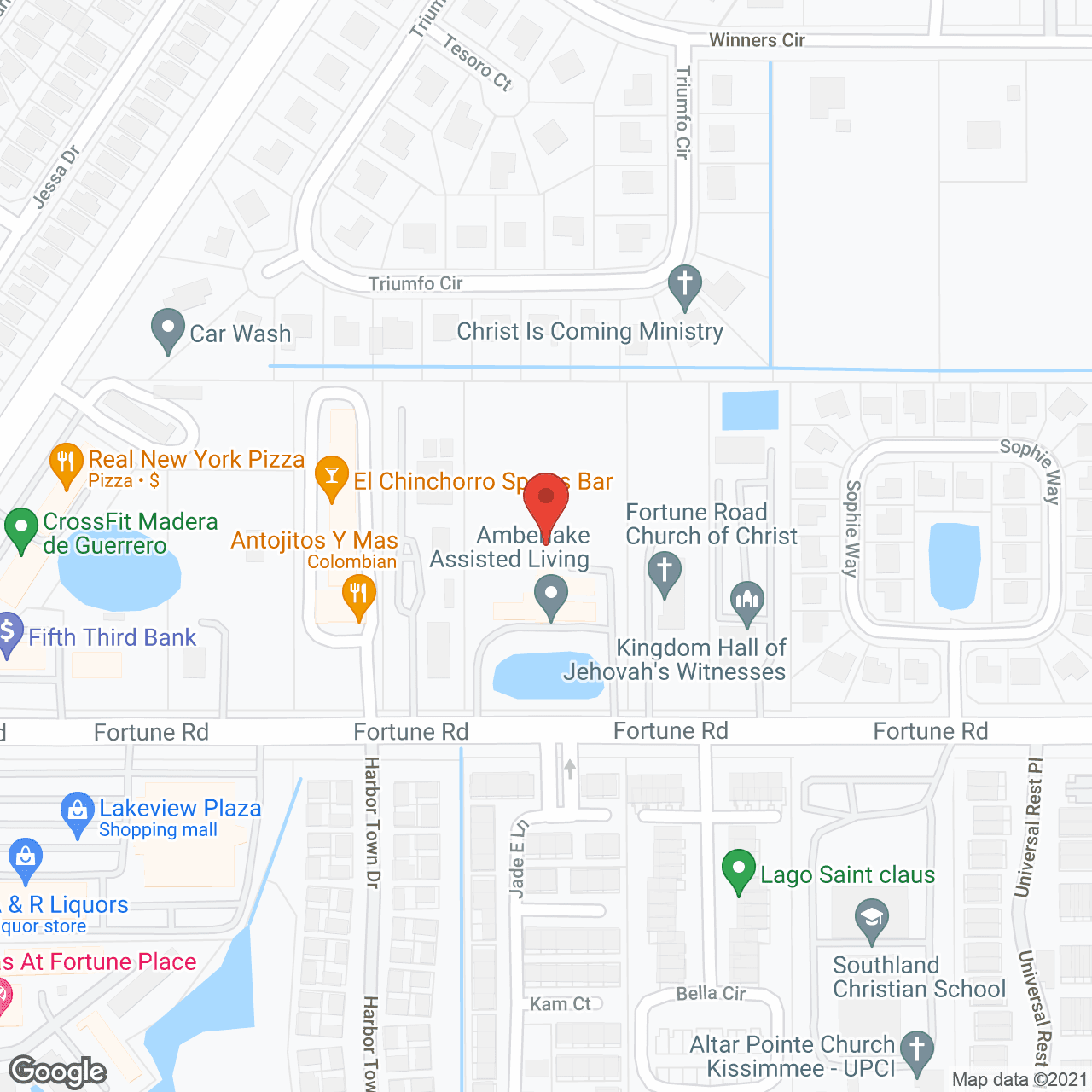 Amberlake Assisted Living in google map