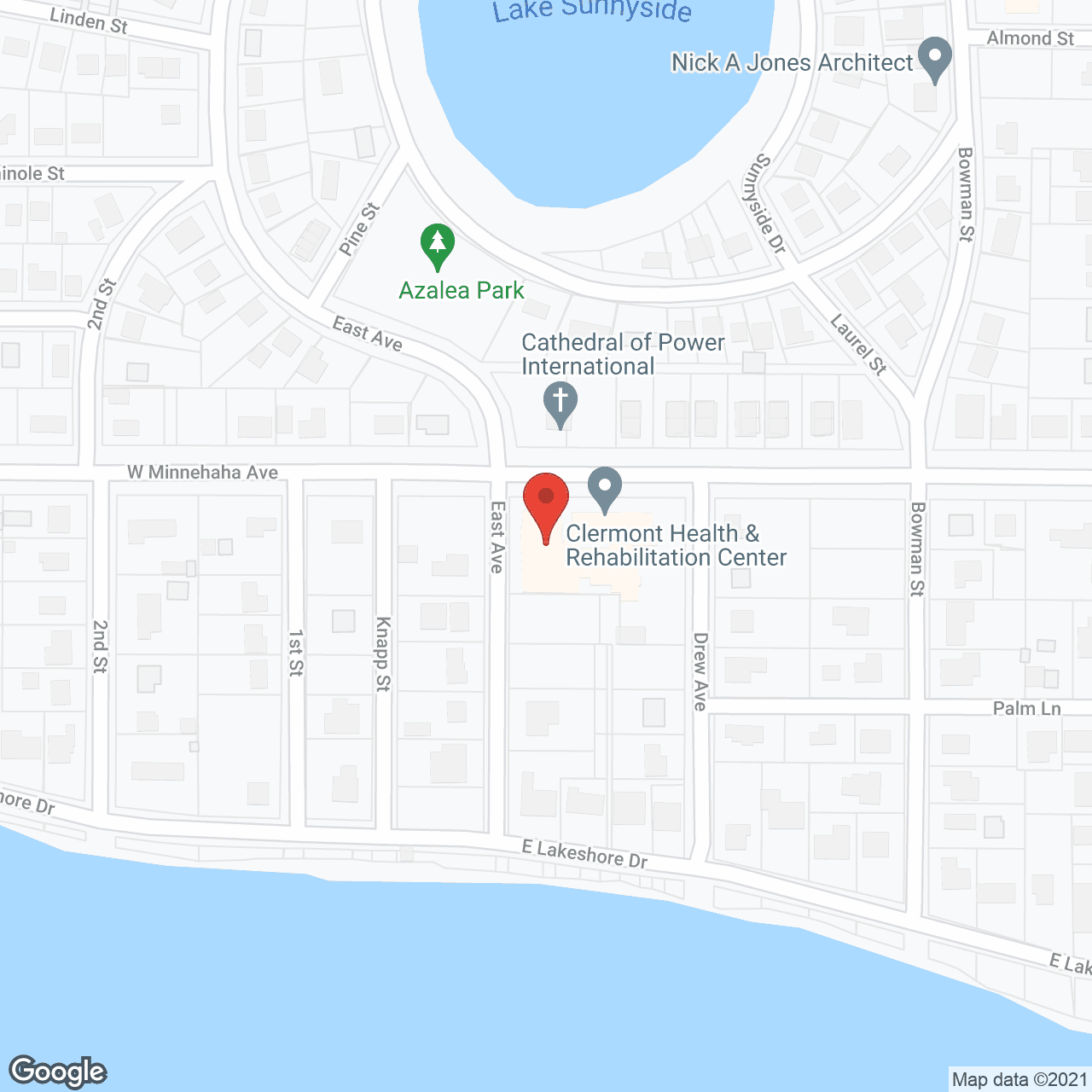 Clermont Health & Rehabilitation Center in google map