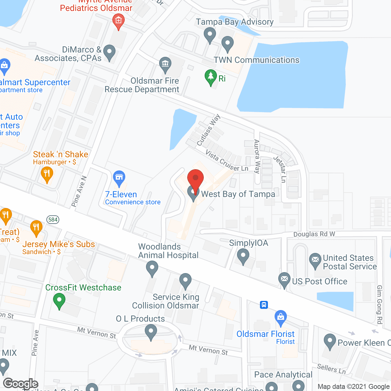 West Bay Rehab & Nursing Center in google map