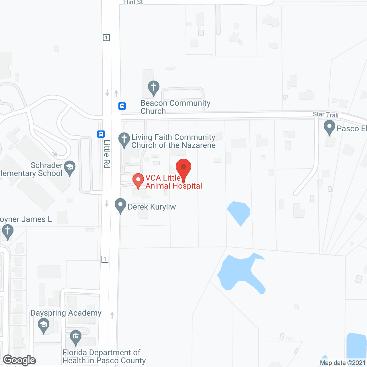 Oak Haven in google map