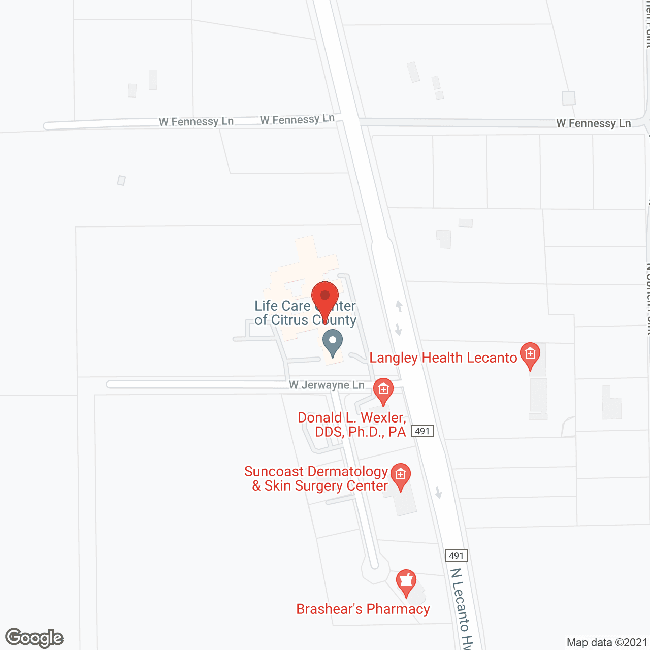 Life Care Ctr of Citrus County in google map