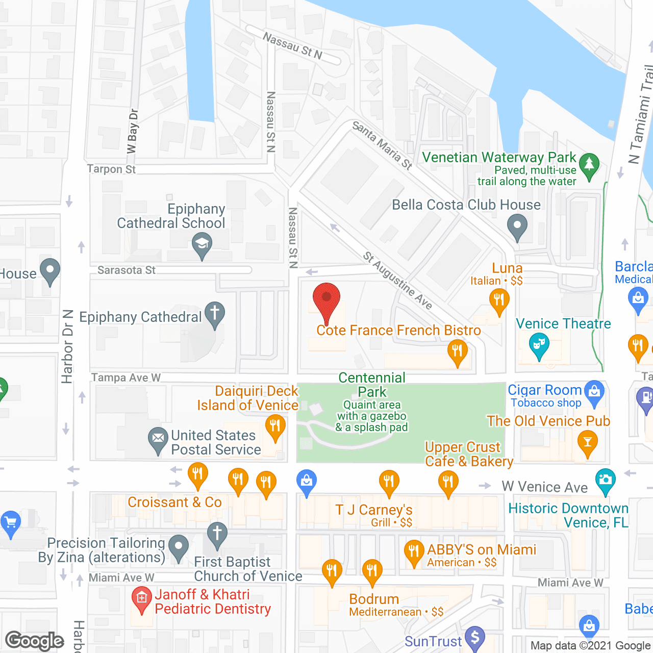 The Pavilion of Downtown Venice in google map