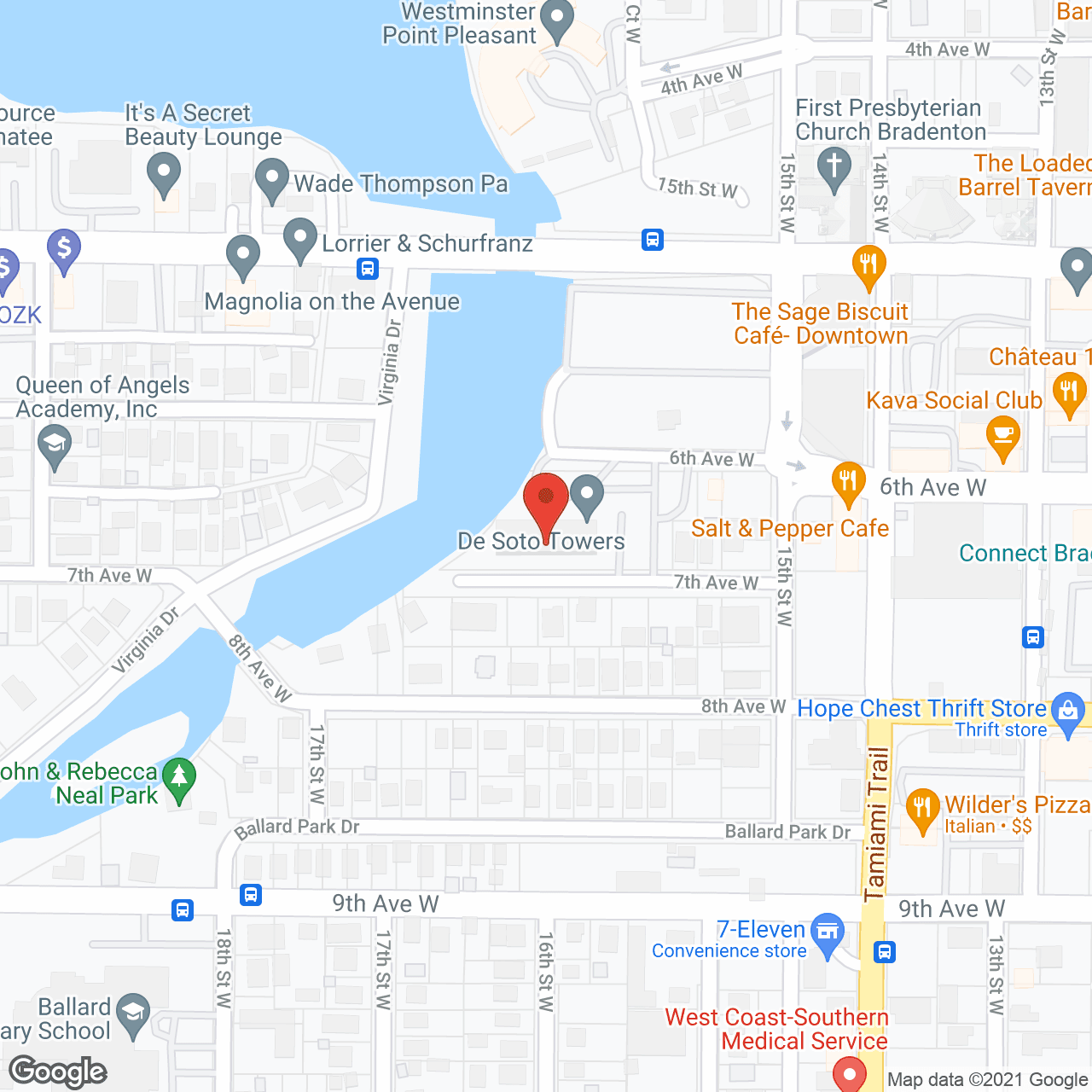 De Soto Towers Inc in google map