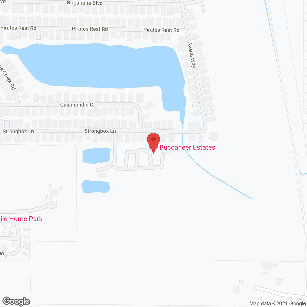 Buccaneer Mobile Estates in google map