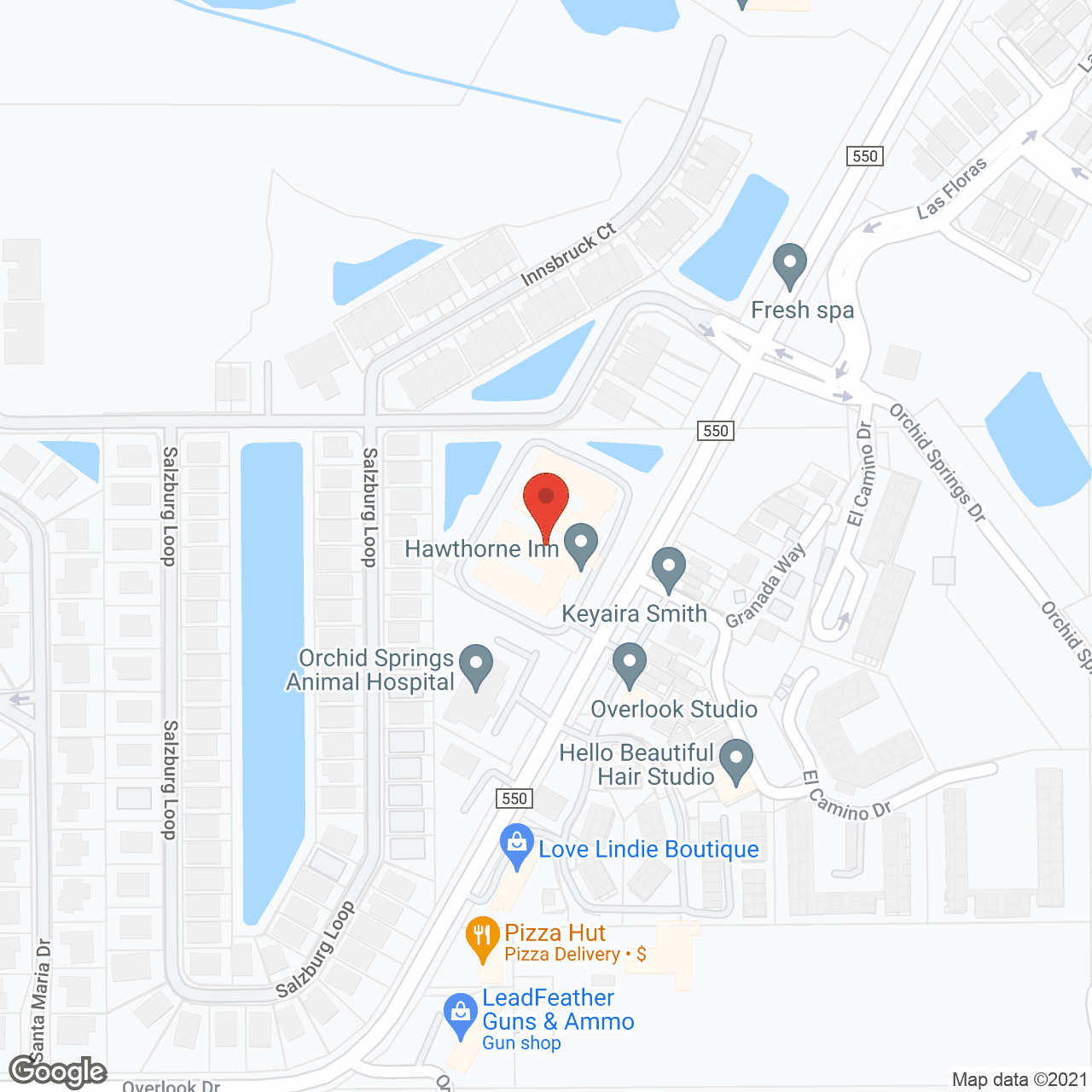 Hawthorne Inn in google map