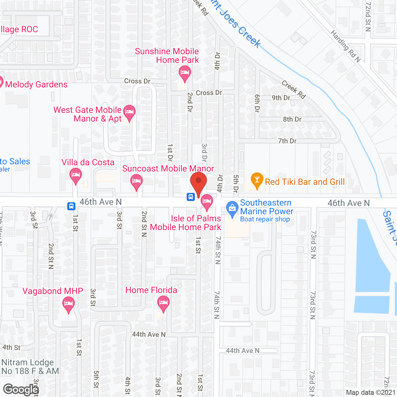 Sunshine Mobile Home Park in google map