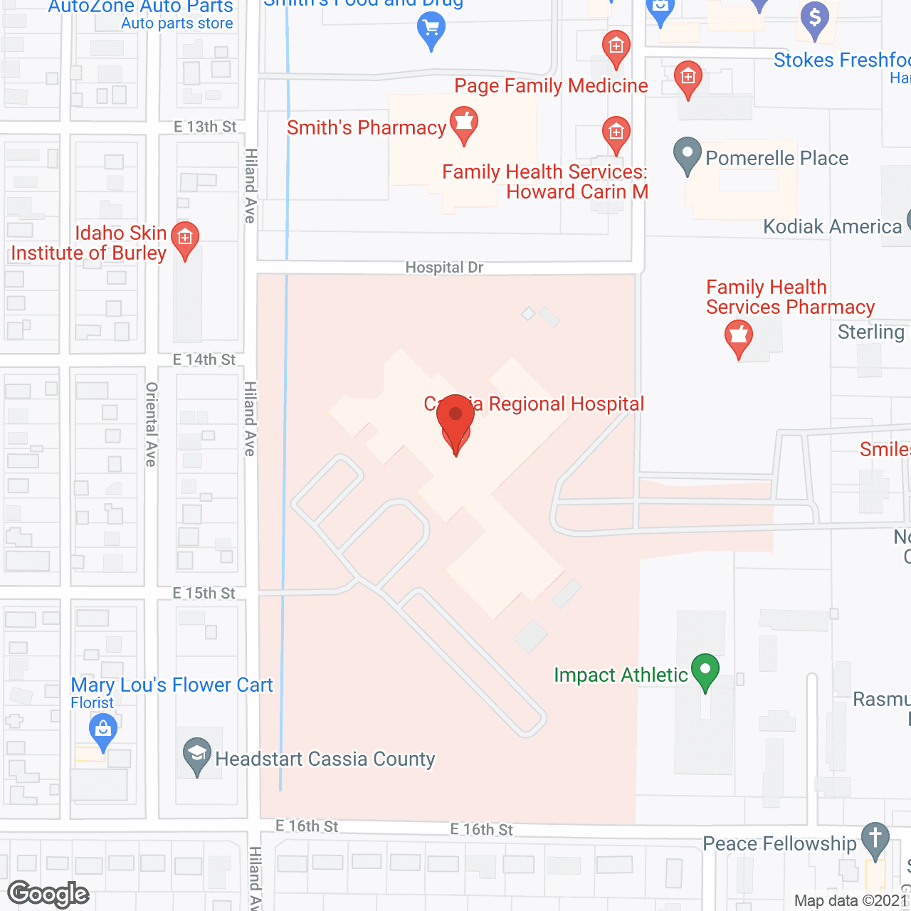 Cassia Regional Medical Ctr in google map