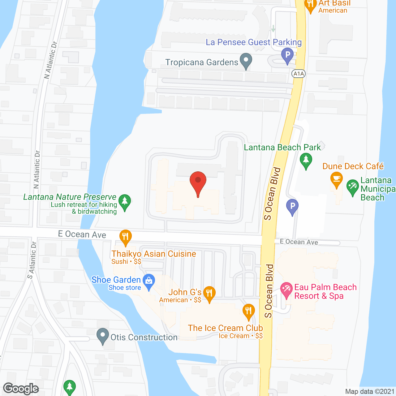 The Carlisle Palm Beach Independent Living in google map