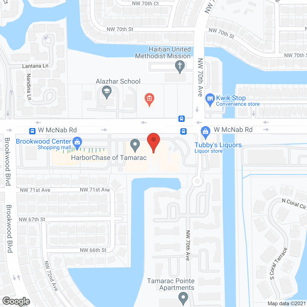 HarborChase of Tamarac in google map