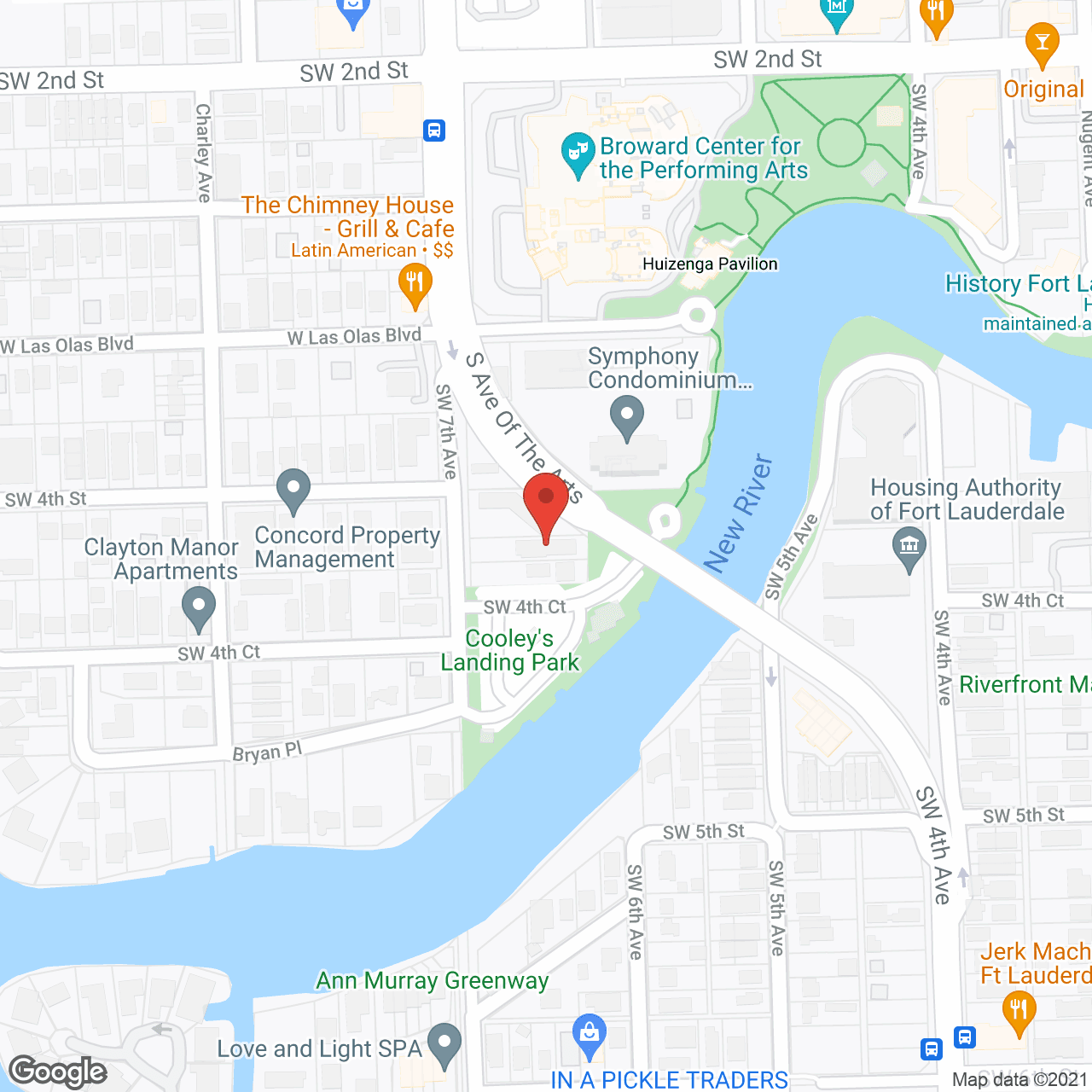 New River Villas Retirement in google map