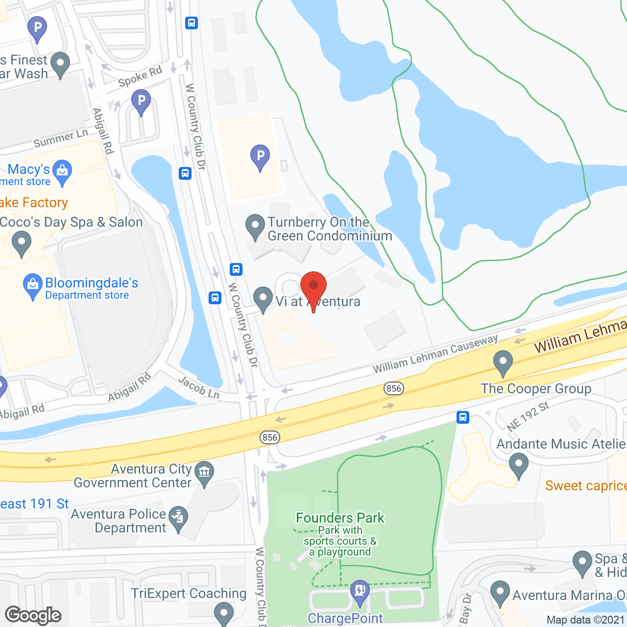 Vi at Aventura, a CCRC in google map