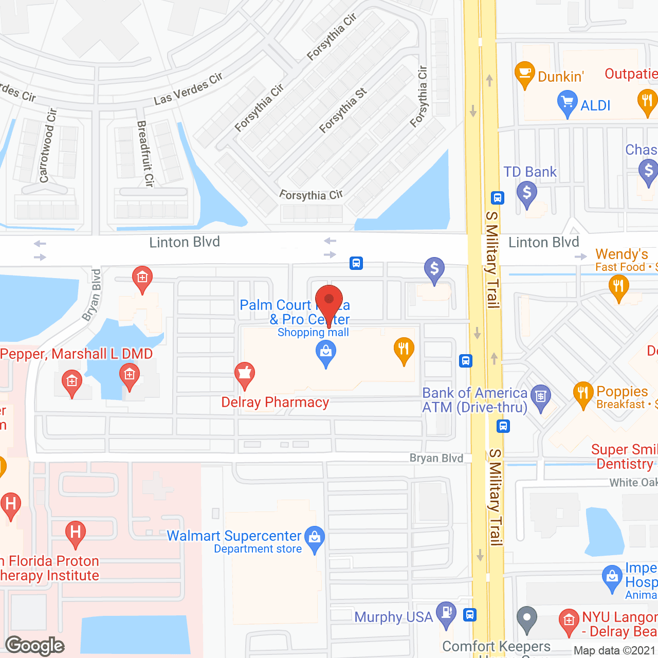 Pinecrest Rehab Hospital in google map