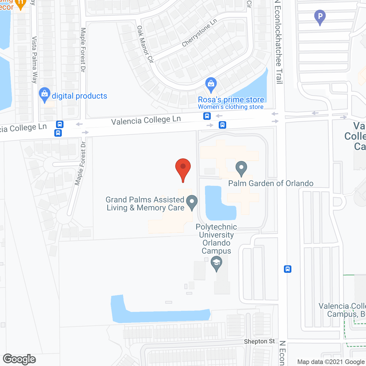 Palm Garden of Orlando in google map