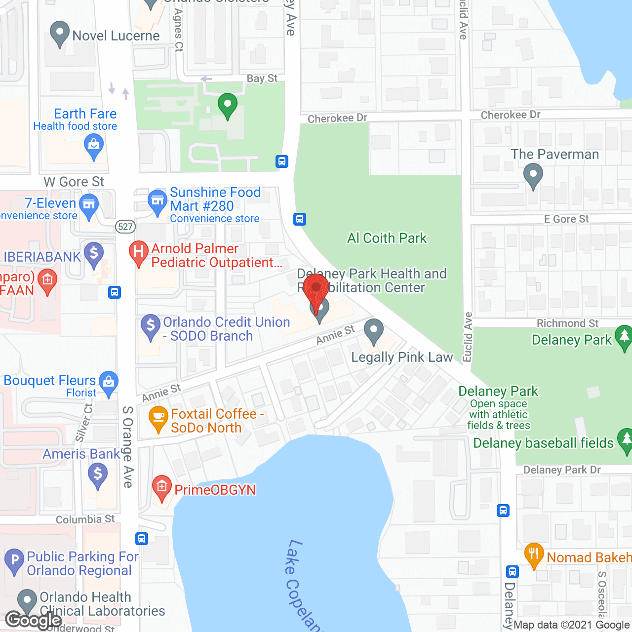 Delaney Park Health and Rehabilitation Center in google map