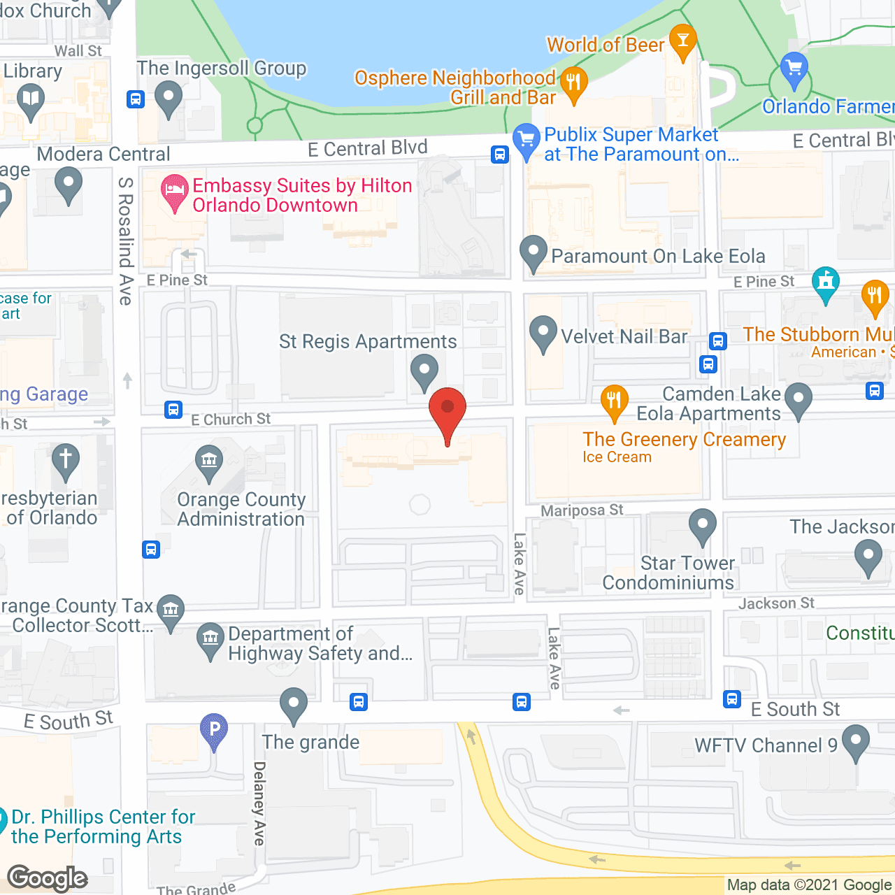 Orlando Lutheran Towers in google map
